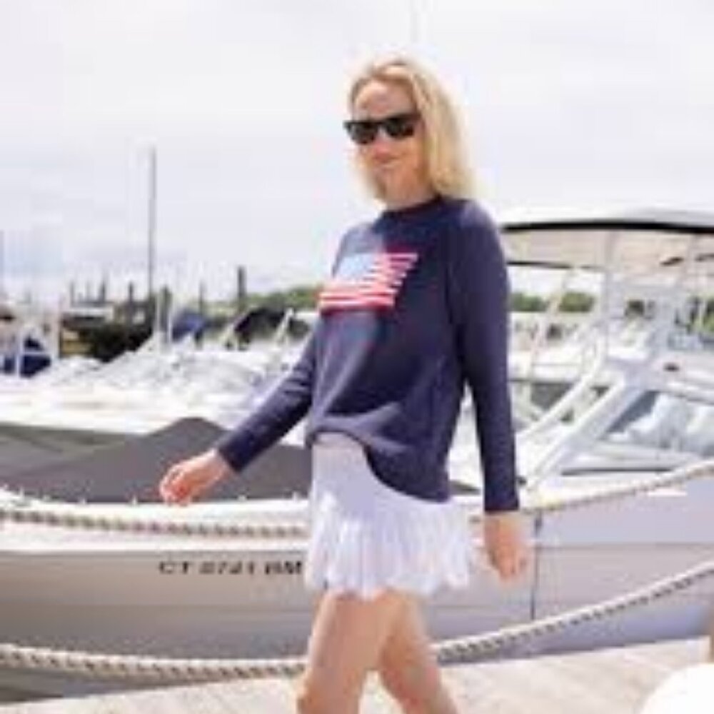 Sail to Sable Navy Classic Flag Sweater XL *MINT CONDITION*